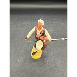 Vintage Elastolin Toy Drummer Soldier from Germany